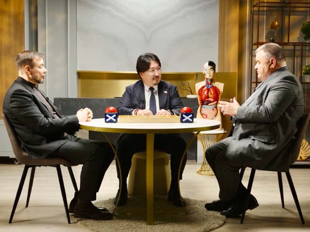 Николай Дайхес и Илья Зябкин в проекте «Охрана здоровья на Дума ТВ с Бадмой Башанкаевым»